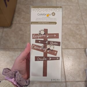 Celebrate It White Vinyl Decal